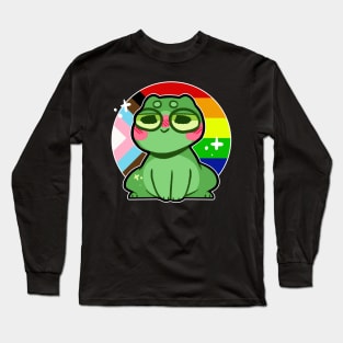 pride frog- Progress Flag Variant Long Sleeve T-Shirt